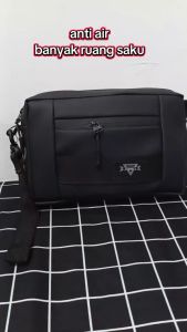 Vioners Selempang Sporty Anti Air Poliester Warna Navy untuk Pria dan Wanita