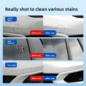 MONLEYTA | Car Iron Powder Remover Tree Gum Resin Bird Shit Stain Cleaner Non-Toxic Paint Protection Automotive Liquid White Car Wash