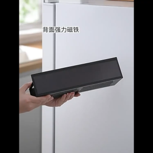 สินค้าพร้อมส่ง ชั้นวางของแม่เหล็กตู้เย็นชั้นวางของด้านข้างอุปกรณ์ครัวใหญ่ถุงเก็บสดชั้นเก็บเครื่องปรุงรส