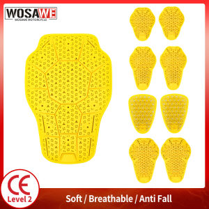 WOSAWE CE Level 1/2 Motorcycle Body Protection Pad Universal Motocross Racing Safety Insert Armor Back Protector Moto Equipment