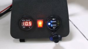 For VESPA GTS300 GTS 50 125 150 250 300 GTV HPE Cigarette Lighter Adapter Voltmeter Plug Dual Phone USB Port Charge