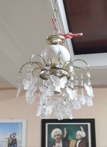 Lampu hias ruang tamu minimalis kristal akrilik kupu kupu