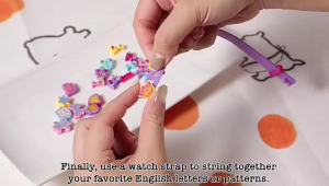 Bộ set 4 VÒNG TAY Tự xâu - Đính charm - Dán sticker - Combo Đồ Chơi DIY Handmade Tự Làm Trang Sức Quà tặng Cho Bé Gái
