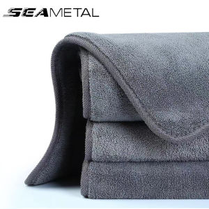 SEAMETAL ผ้าขนหนูทำความสะอาดแห้งดูดซับล้างรถได้ดีขนาด30×30ซม.