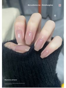 สีพีชนู้ด 2025 ยาทาเล็บแบบใหม่ น้ำยาติดเล็บสีใหม่ ฤดูใบไม้ร่วงและฤดูหนาว สียอดนิยม สีขาวมูนไลท์ สำหรับร้านทำเล็บโดยเฉพาะ