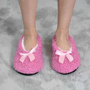 Thickened Fleece Floor Socks 2024 Style Adult Womens Early Education Home Non-Slip Indoor Home Shoes Warm Short Socks