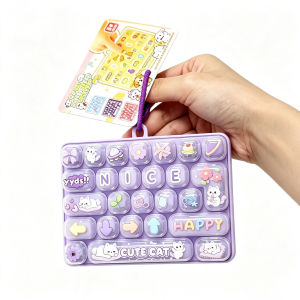 Bandai | 1 Creative Cute and Fun 26-Key Stress-Relief Keychain Bag Charm Pendant Stress-Relief Toy