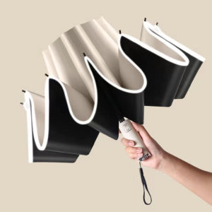 Fully automatic umbrella Reverse Foldable Umbrella Reflective Umbrella Sun umbrella Anti UV Guard Reinforced umbrella stand against strong wind Strong Folding Big Umbrellas