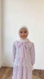 Erlimakids Gamis Anak Motif Vania Series Bahan Crinckle Square Premium - BISA COD