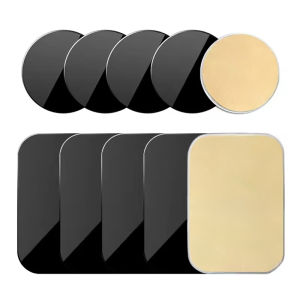 1/3/5pcs Magnetic Metal Plate Disk Car Phone Holder Stickers Magnetic Patch Sticker For Tablet Mobile Phone Car Stand Mount Pad