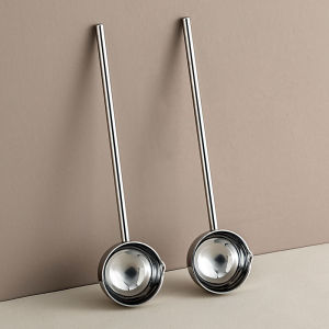 Long Handle 304 Stainless Steel Oil Pouring Spoon Hot Oil Special Mini Oil Pot for Cooking Stir-Fry Kitchen Utensil Soup Spoon