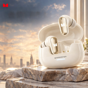Monster | Tai Nghe Bluetooth Không Dây MQT52 Chất Lượng Âm Thanh Cao Giảm Ồn Tự Do Không Dây Dùng Cho Game Thể Thao Pin Dài