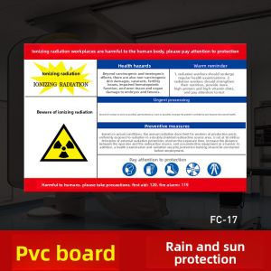 ZHONGAOJINCHENG | Radiation Caution Warning Sign Sticker