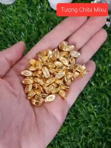 Bộ 20 Kim Loại Trang Trí Phong Cách Vintage 11x5x4mm + Dĩa Nhựa Đa Sắc - Dĩa Vàng/Bạc