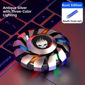 YIJUE | Colorful Glowing Metal Fidget Spinner Creativity Intellectual Stress Relief Toy