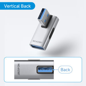 Hagibis | Hagibis USB 3.2 Adapter 90 Degree Right Angle USB A Male to Female Connector OTG Adapter Cable Extender for Laptops Charger PC