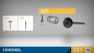 DREMEL 531 Stainless Steel Brush 13 mm - 2pcs/pkt