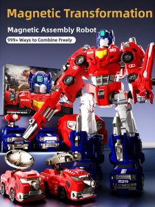 JIHU | Magnetic Combination Transforming Robotic Car Toy for Kids