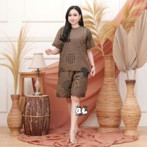 setelan batik wanita modern