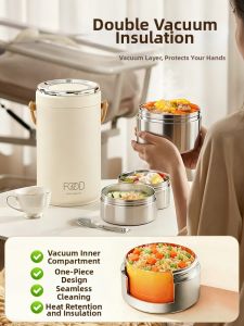 YOULUNMEI | Long-lasting Insulation Lunch Box Extra-large Layered