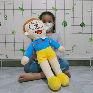 GẤU BÔNG NOBITA CHO BÉ SIZE LỚN VẢI NHUNG MỀM MỊN