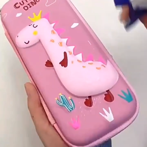 Eatkit Tempat Pensil 3D Anak Kartun Stationery Kotak Pensil Alat Tulis Perlengkapan Sekolah Kanvas