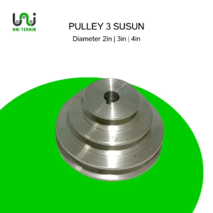 Pulley  susun 3 Puli susun puli dinamo puli transmisi v-belt A 2in 3in 4in