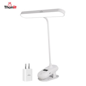 Thunlit Đèn kẹp với độ sáng chỉnh + Ít ánh sáng xanh hơn + 3 độ sáng | Có thể sạc lại