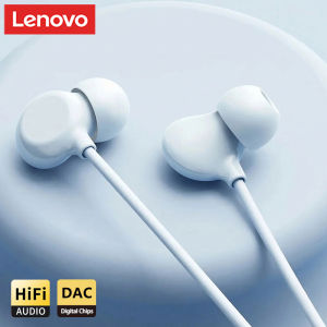 Lenovo | Lenovo YF05 Wired In-Ear Earphones HiFi Sound Quality 3.5mm/Type-C Jack Headphones with Mic Noise Isolating Earbuds for Phone PC