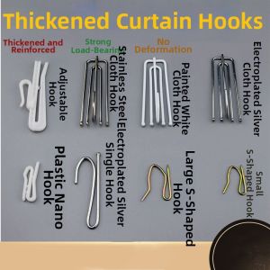 Jiaxun | Adjustable Stainless Steel Curtain Hooks 4-prong Spiked Hooks