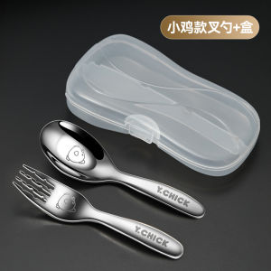 Baby Fork And Spoon Set Stainless Steel 316 Soup Spoon Feeding Spoon Toddler Cutlery Set Worthbuy Brand from Mainland China