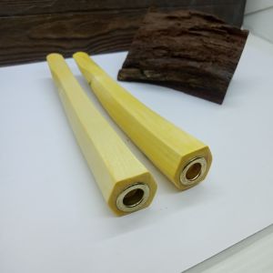 klokotan once pipa kayu kemuning gading model segi enam A435