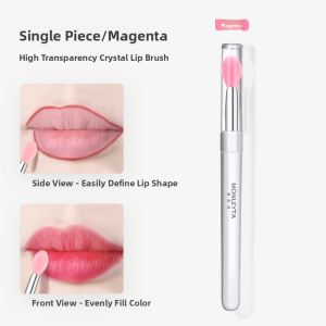 MONLEYTA | Portable Silicone Lip Brush With Lid Special Scoop For Lip Gloss
