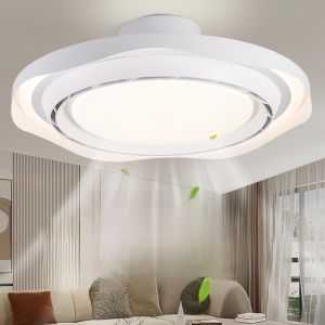 Chigo Leafless Fan Light Integrated Suspension Fan Light Bedroom Restaurant Variable Frequency 6 Levels Home Use Fan Lamp