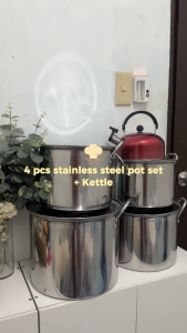 Blue Cat  stainless steel Cooking stock Pot pot stainless steel lid thickened handle 20/22/24/26/28cm multi-purpose 3L stainless steel kettle Set Cookware Kitchen