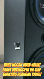 Paket Combo Speaker SUBWOOFER 10 Inch CARMAN CM1078 Plus Box 10 Double Vinyl+Tutup+Terminal 2pc+Siku