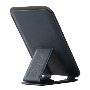 Super Strong Magnetic Foldable PU Leather Phone Stand Desk Holder Compatible with Ipohe15Pro Max Series Simple Style Customizable