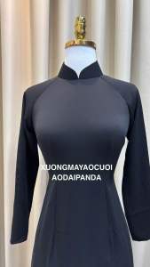 ÁO DÀI NỮ LỤA ĐEN TRƠN CAO CẤP FROM TRUYỀN THỐNG MẶC ĐI TIỆC  ĐI CHƠI  CHỤP ẢNH