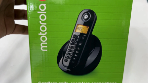 Motorola C601 Cordless Landline Phone – DECT Digital Phone with Caller ID Hands-Free Speakerphone and 50-Contact Phonebook