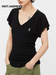 V-neck Slim Fit Short Sleeve T-shirt