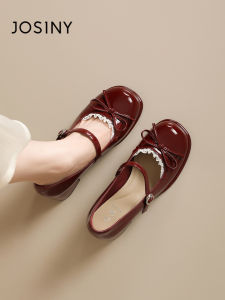 Josiny | Red Mary Janes High Heel Shoes For Wedding