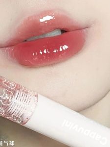 Son Môi Glass Bubble Mirror Shine Lip Glaze Màu Kem Trà Sữa Tự Nhiên Làm Trắng Môi Tự Nhiên Son Bóng Dưỡng Ẩm Lâu Trôi