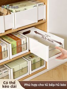 bicoy | Extendable Drawer Type Snack and Clutter Organizer