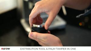 Tamper Kopi 304 Stainless Steel & Alat Penyaring 2 in 1 Macaron Coffee Tamper Espresso Breville Portafilter Basket