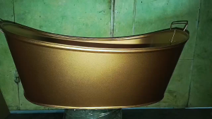 Metal Beverage Tub Boat Shape Ice Bucket Bottle Juice Cooler