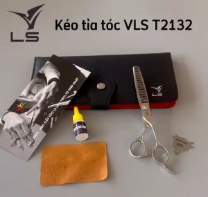 Kéo tỉa tóc VLS quai offset phẳng đỡ ngón cố định T2132