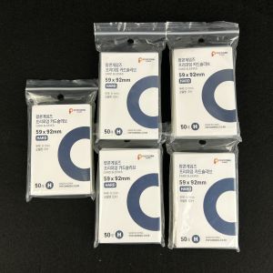 50Pcs Transparent Acid Free Hard Card Sleeves Korea Kpop Photocard Protector Film For Popcorn Idol Card Album Binder Storage Bag