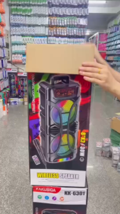 สำหรับ ลำโพงบลูทูธ ซับวูฟเฟอร์ ไฟ LED (แถมฟรี ไมโครโฟน+รีโมท) เบสหนัก ลำโพง 043