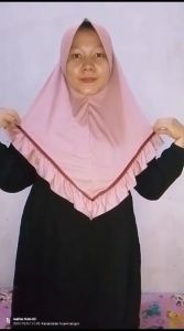 PROMO hijab instan rempel setrip jilbab bergo syari jumbo kerudung anak sekolah hijab kenan jersey