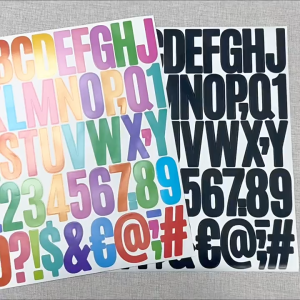 2Inch Alphabet Number Colorful Stickers Removable Colorful Vinyl for Journaling Laptop Water Bottle Suitcases DIY name Banner birthday Decoration